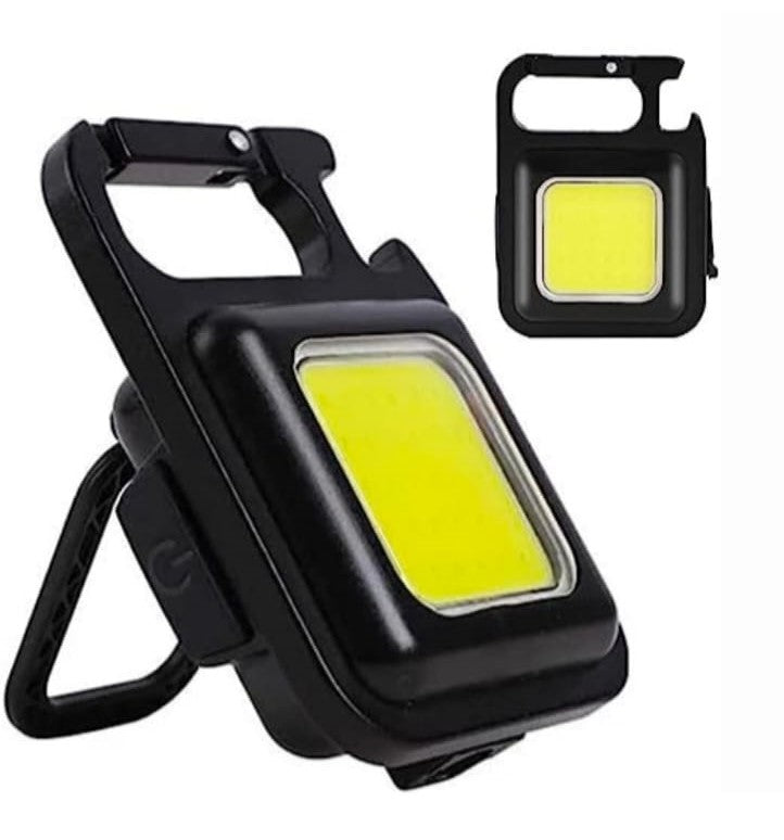 COB LED Work Light, 500 Lumens, Type-C Charging, Magnetic Base, 3 Modes, Waterproof, Rechargeable Keychain Torch