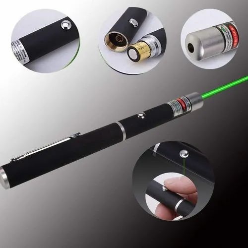 2-in-1 Green Laser Pointer with Starry Effect Cap, Rechargeable Battery, Safety Lock