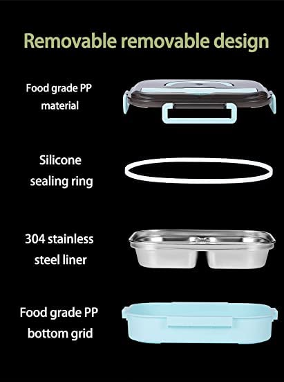 Premium Stainless Steel Bento Lunch Box – Leakproof, Heat-Preserving & Cute Design