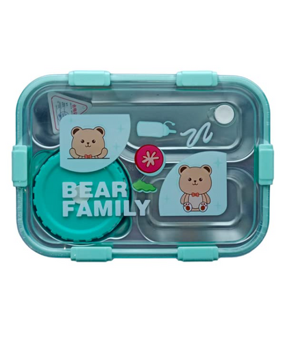 Premium Stainless Steel Bento Lunch Box – Leakproof, Heat-Preserving & Cute Design