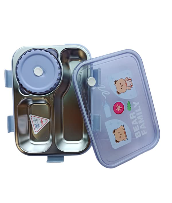 Premium Stainless Steel Bento Lunch Box – Leakproof, Heat-Preserving & Cute Design